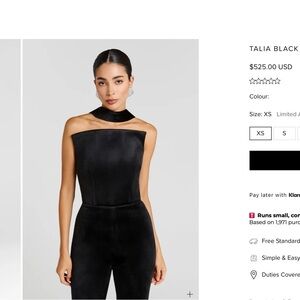 Talia Black Strapless Jumpsuit